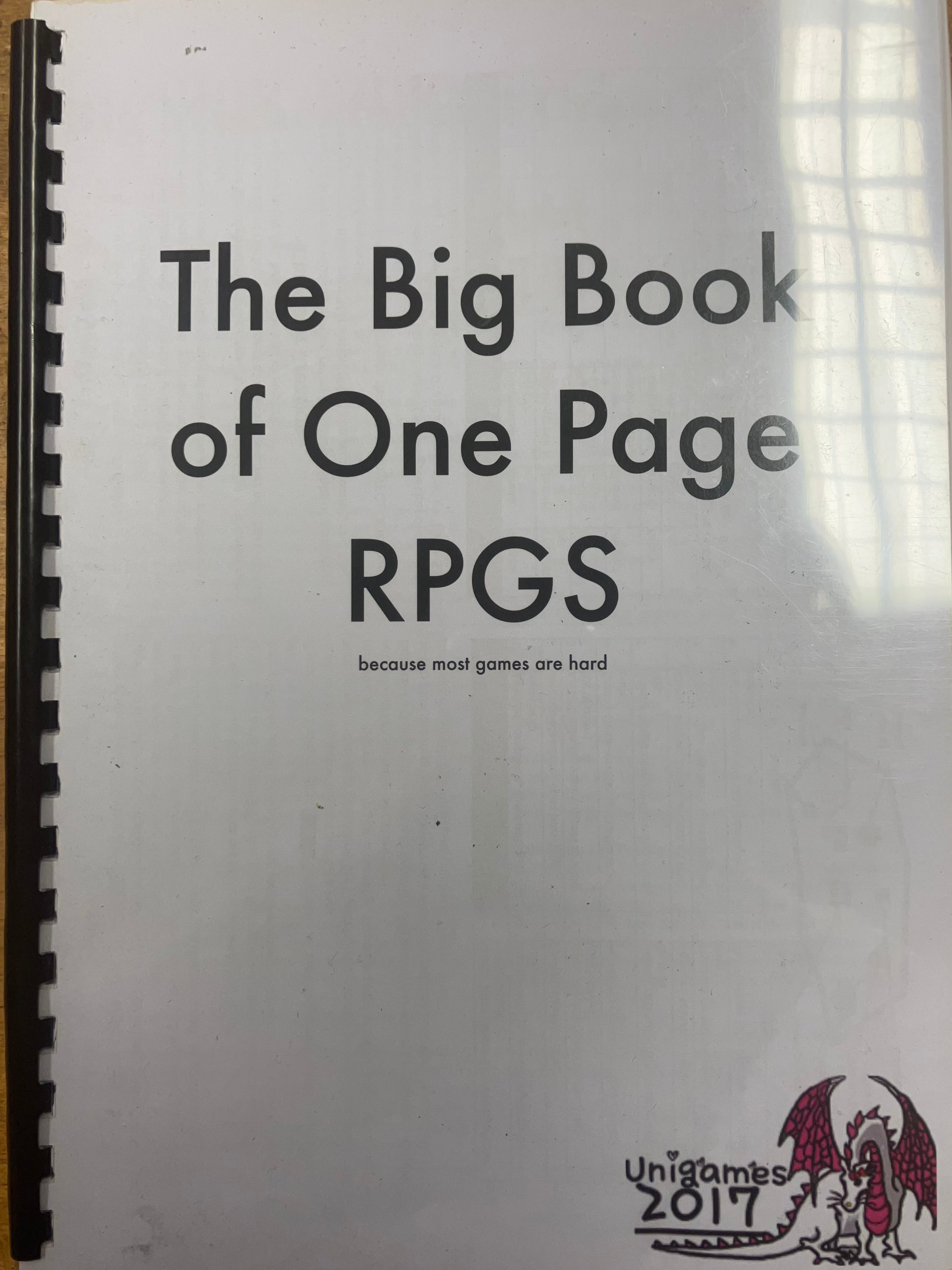 Image for The Big Book of One Page RPGs